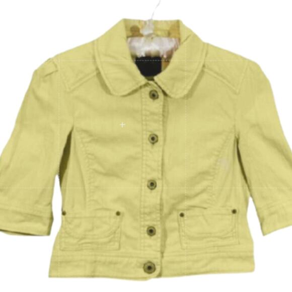 Girl's NWOT Sanctuary  Girls Yellow Jean Jacket Small - Picture 1 of 6